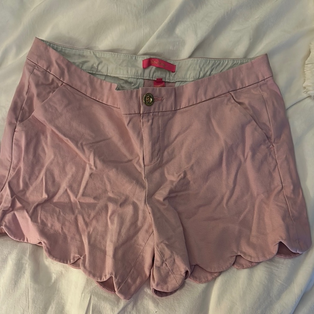 Lilly Pulitzer Pink Scalloped Shorts